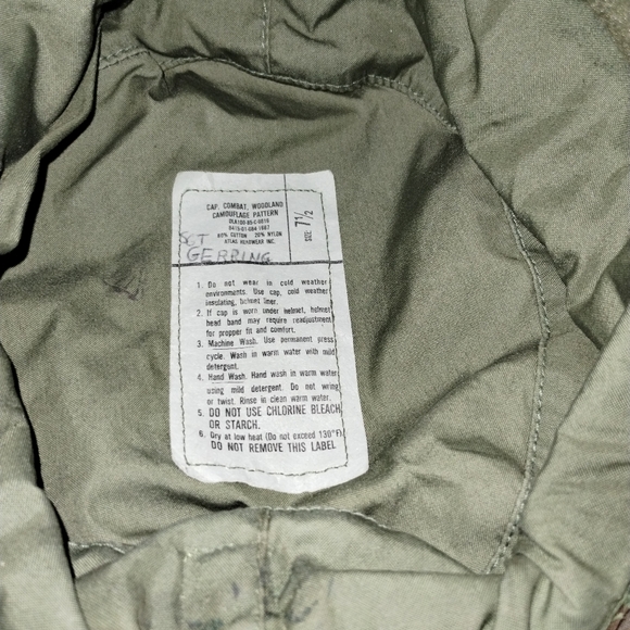 Vintage US Army BDU Print Patrol Caps Size 7 1/2 Winter & Summer 1 Each - Picture 3 of 5
